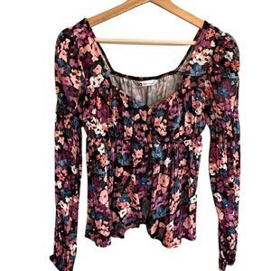 SO Womens Y2K Babydoll Fairy Top Size XS Cottagecore Whimsigoth Boho Peasantcore